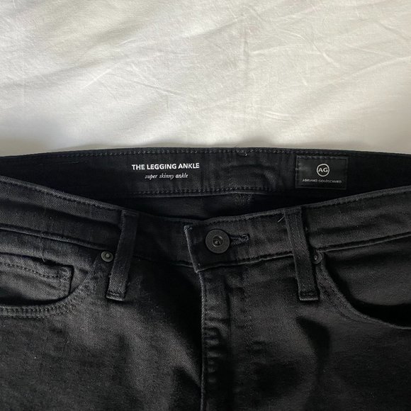 AG Legging Skinny Ankle Black 26R - Picture 3 of 3